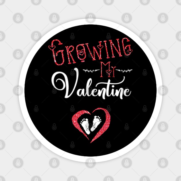 Growing My Valentine For Wife Valentines Day Gift Magnet by marchizano